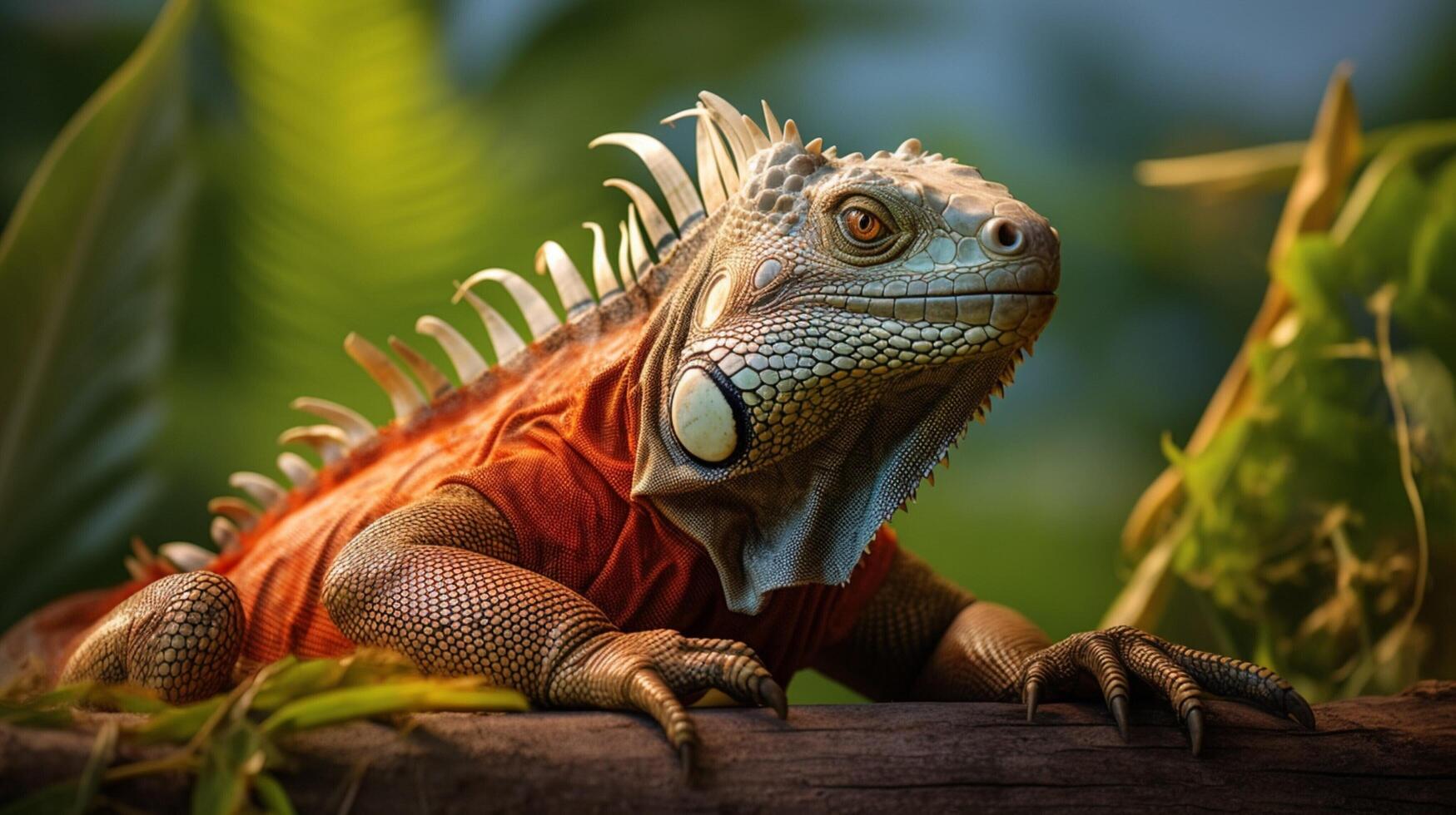 AI generated iguana high quality image photo