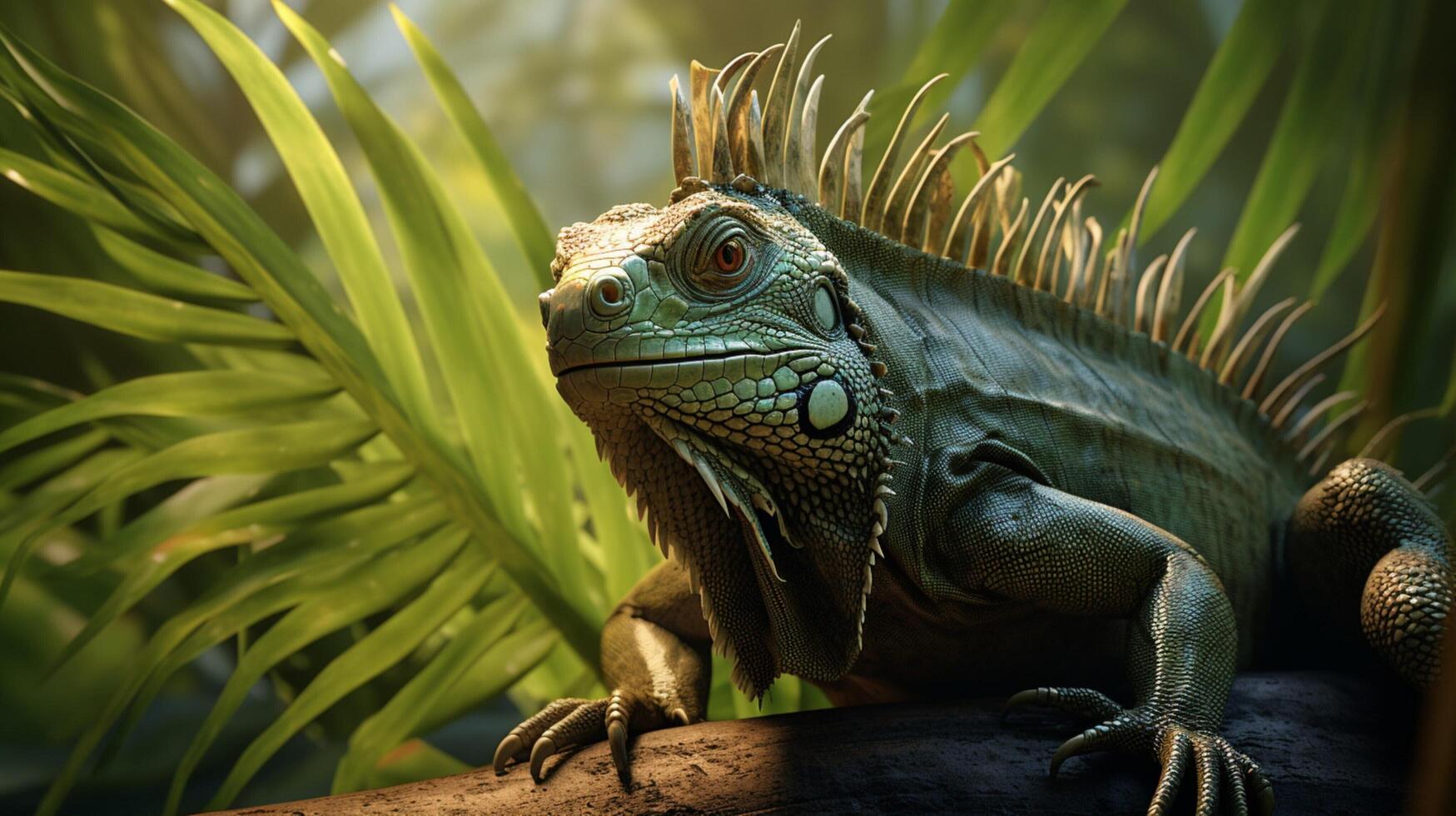 AI generated iguana high quality image photo