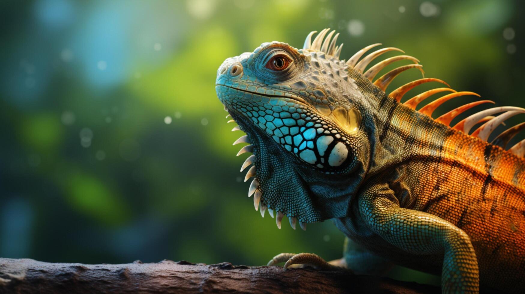 AI generated iguana high quality image photo