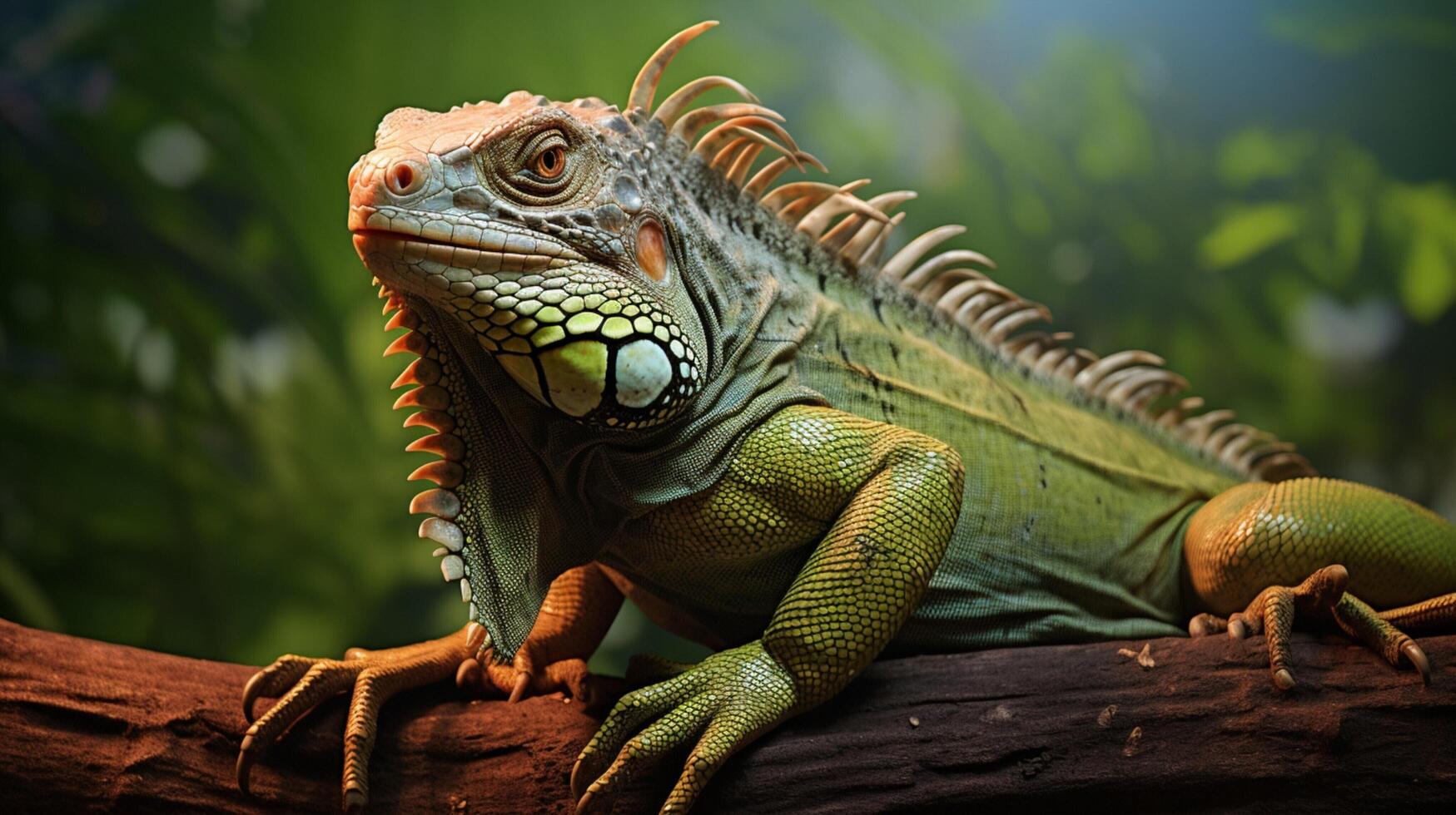 AI generated iguana high quality image photo