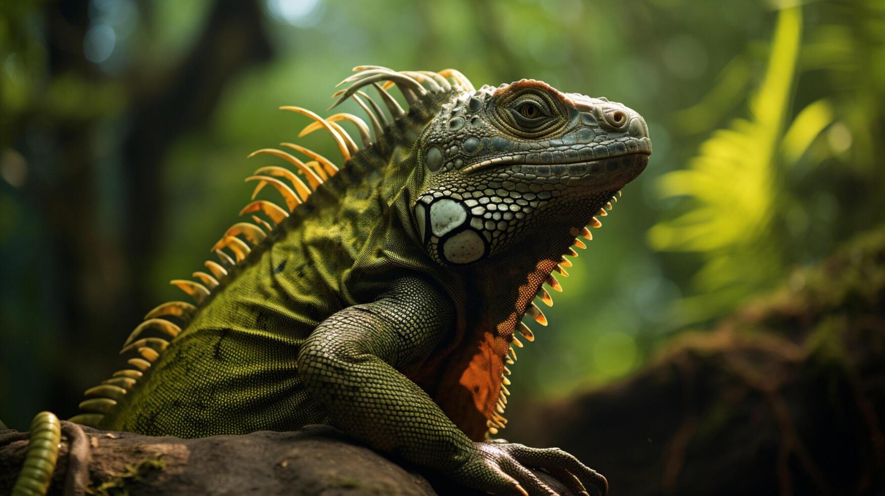 AI generated iguana high quality image photo