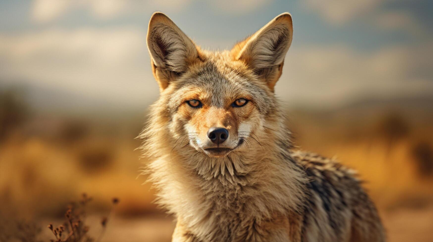 AI generated jackal high quality image photo