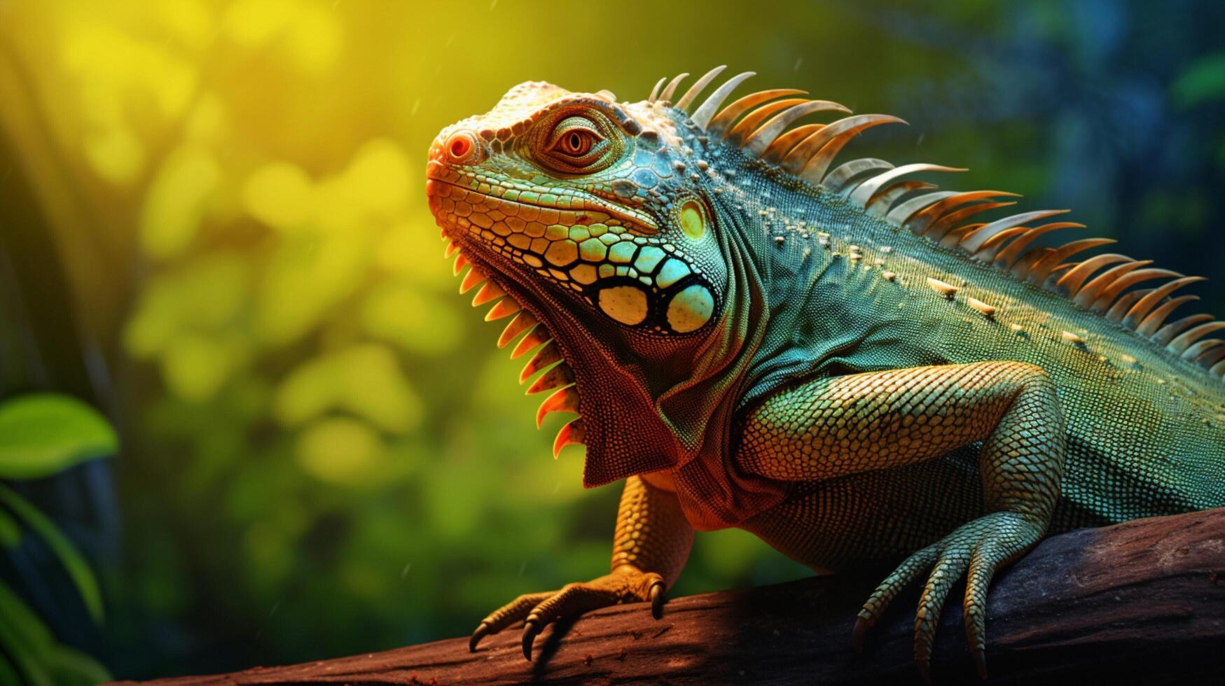 AI generated iguana high quality image photo