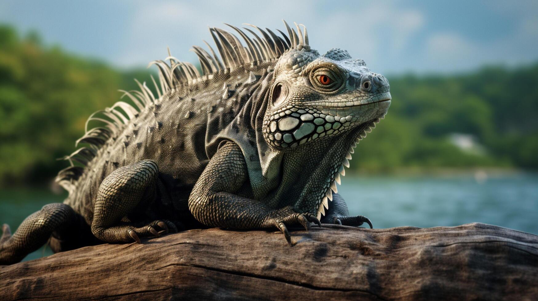 AI generated iguana high quality image photo