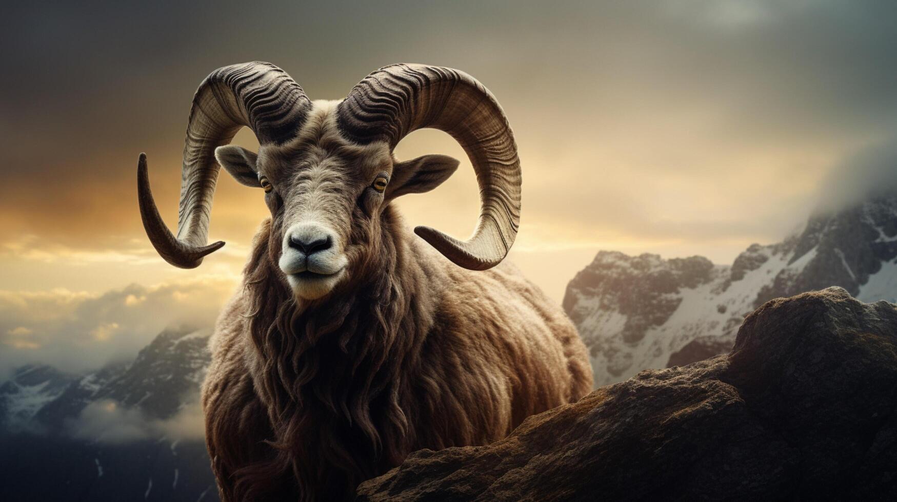 AI generated ibex high quality image photo