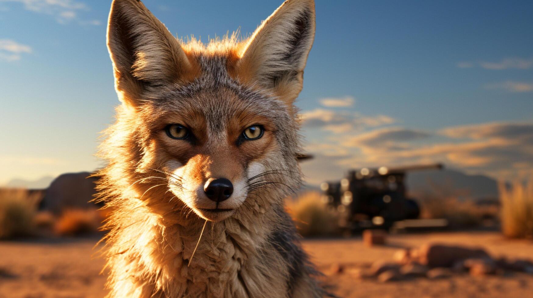 AI generated jackal high quality image photo