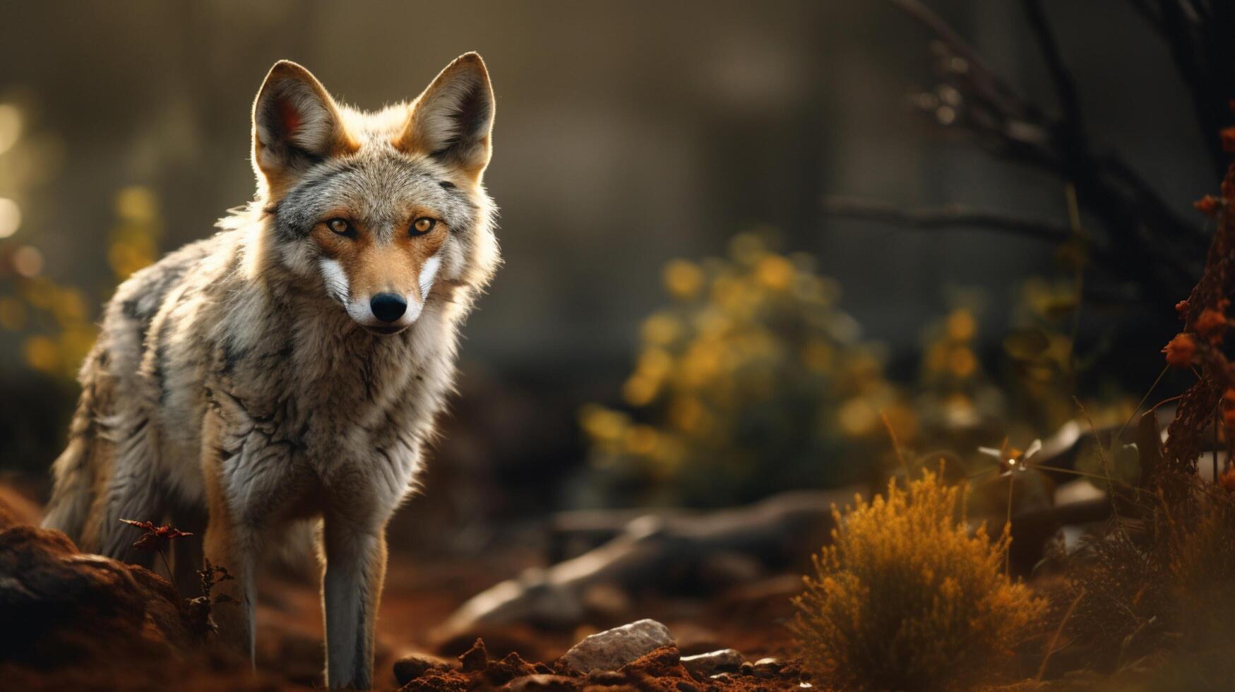 AI generated jackal high quality image photo