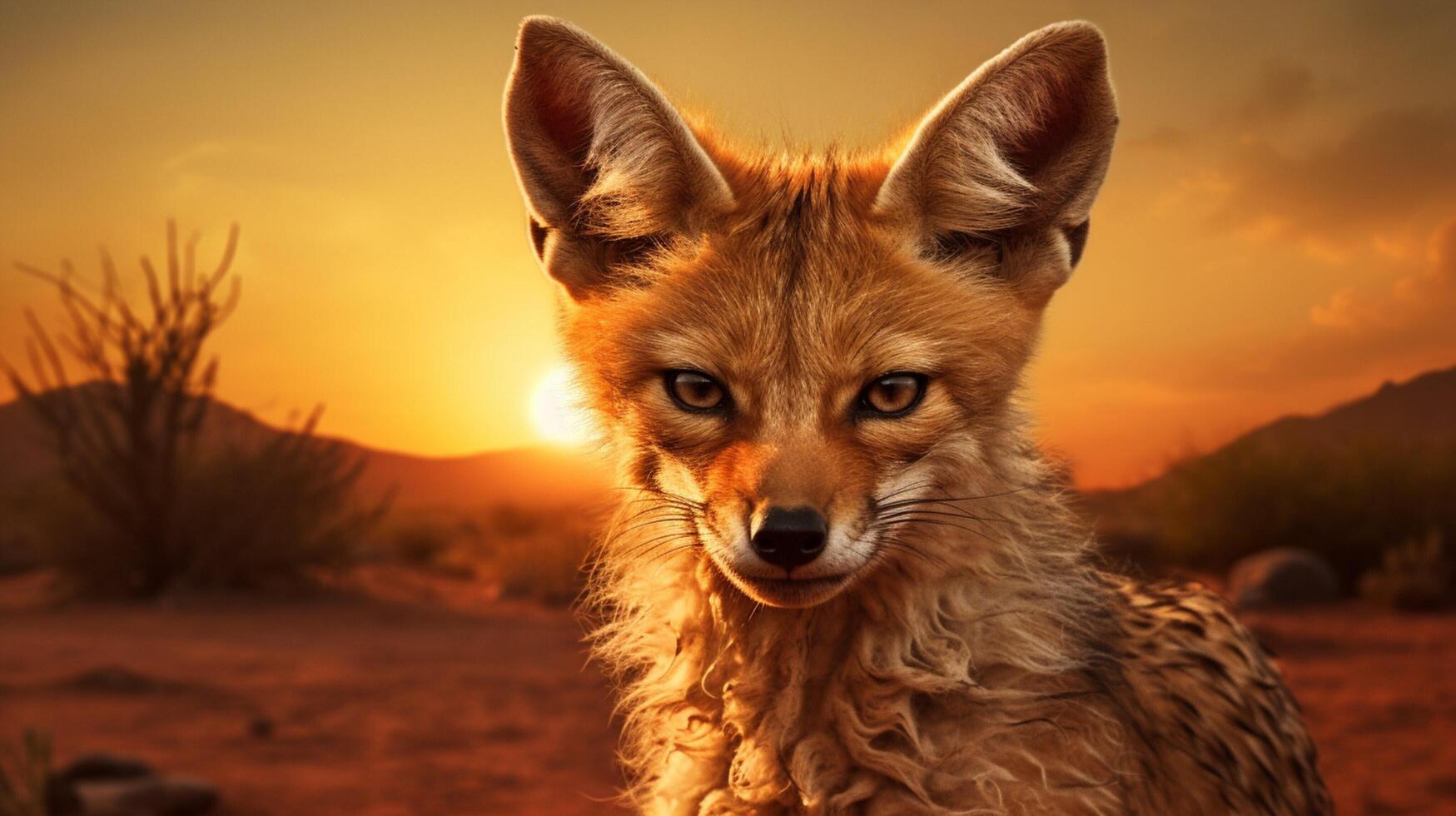 AI generated jackal high quality image photo