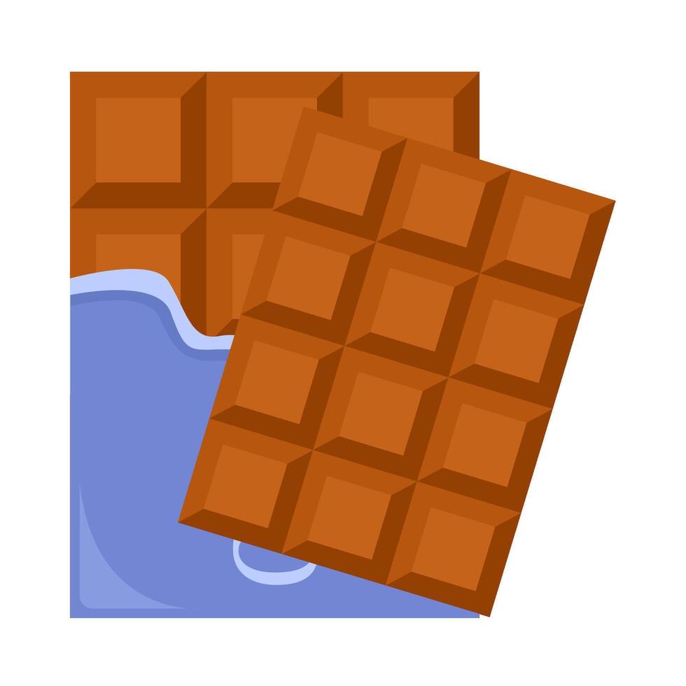 chocolate bar illustration vector