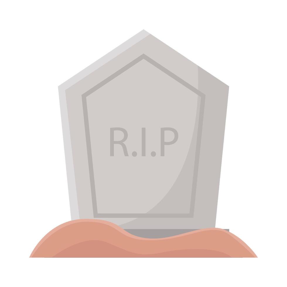 graveyard rip illustration vector