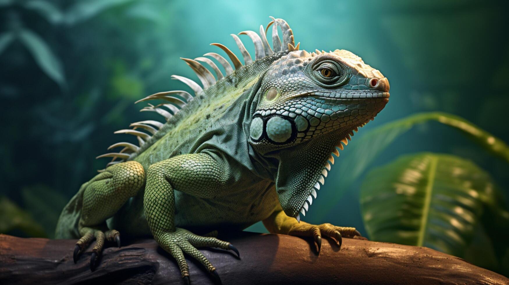 AI generated iguana high quality image photo