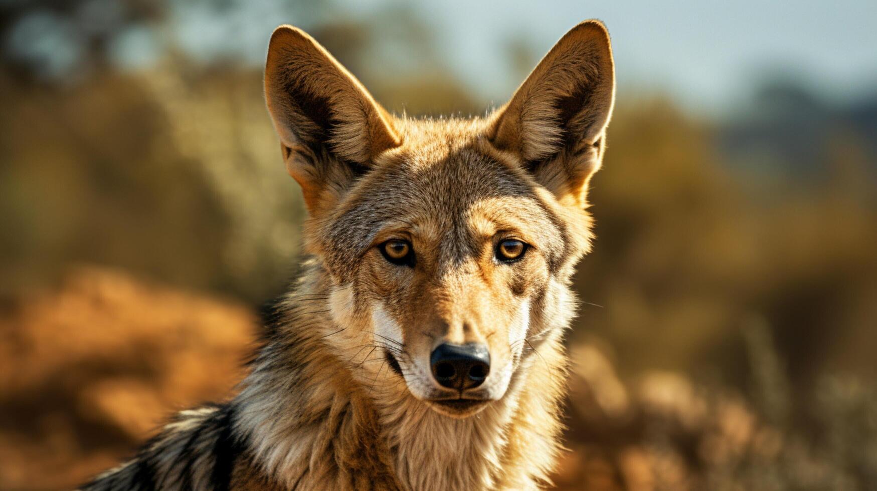 AI generated jackal high quality image photo