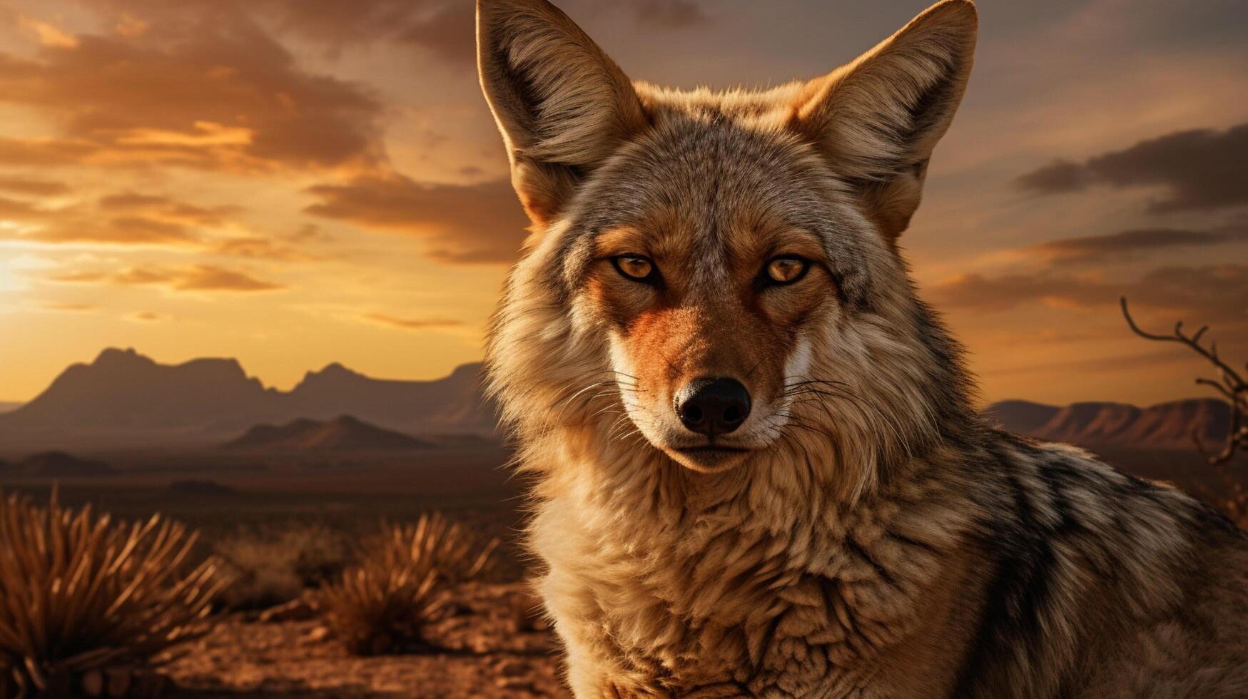 AI generated jackal high quality image photo