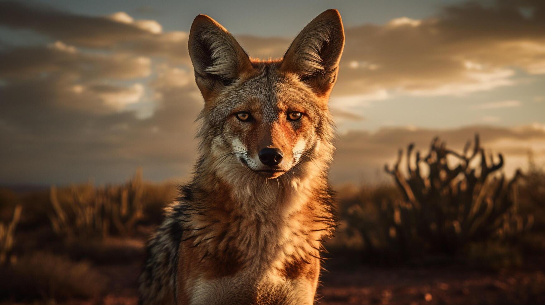 AI generated jackal high quality image photo