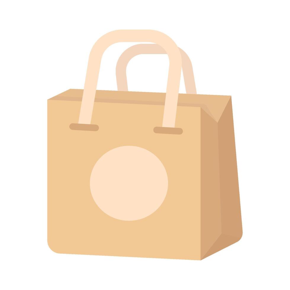 paperbag recycling illustration vector