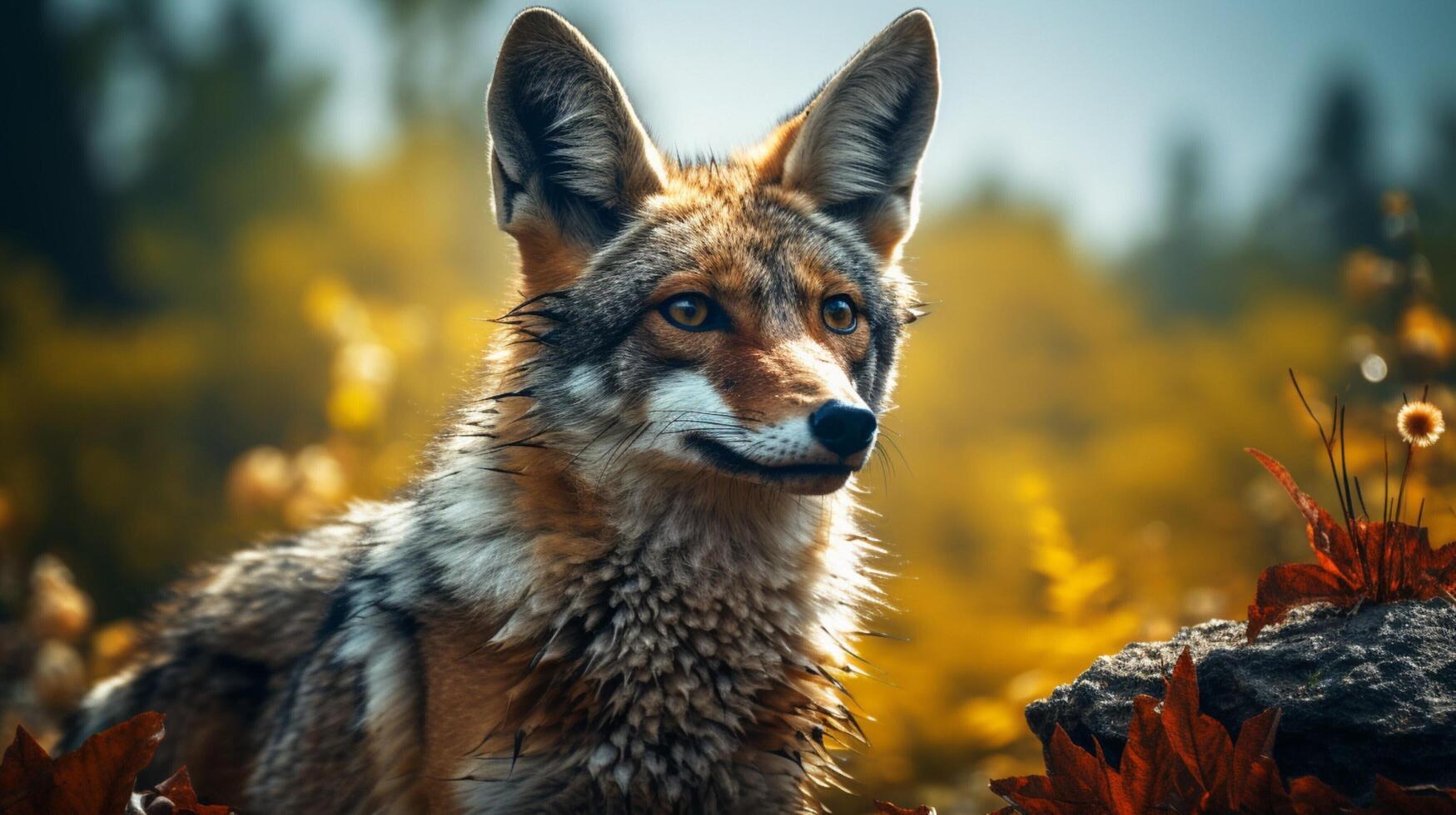 AI generated jackal high quality image photo