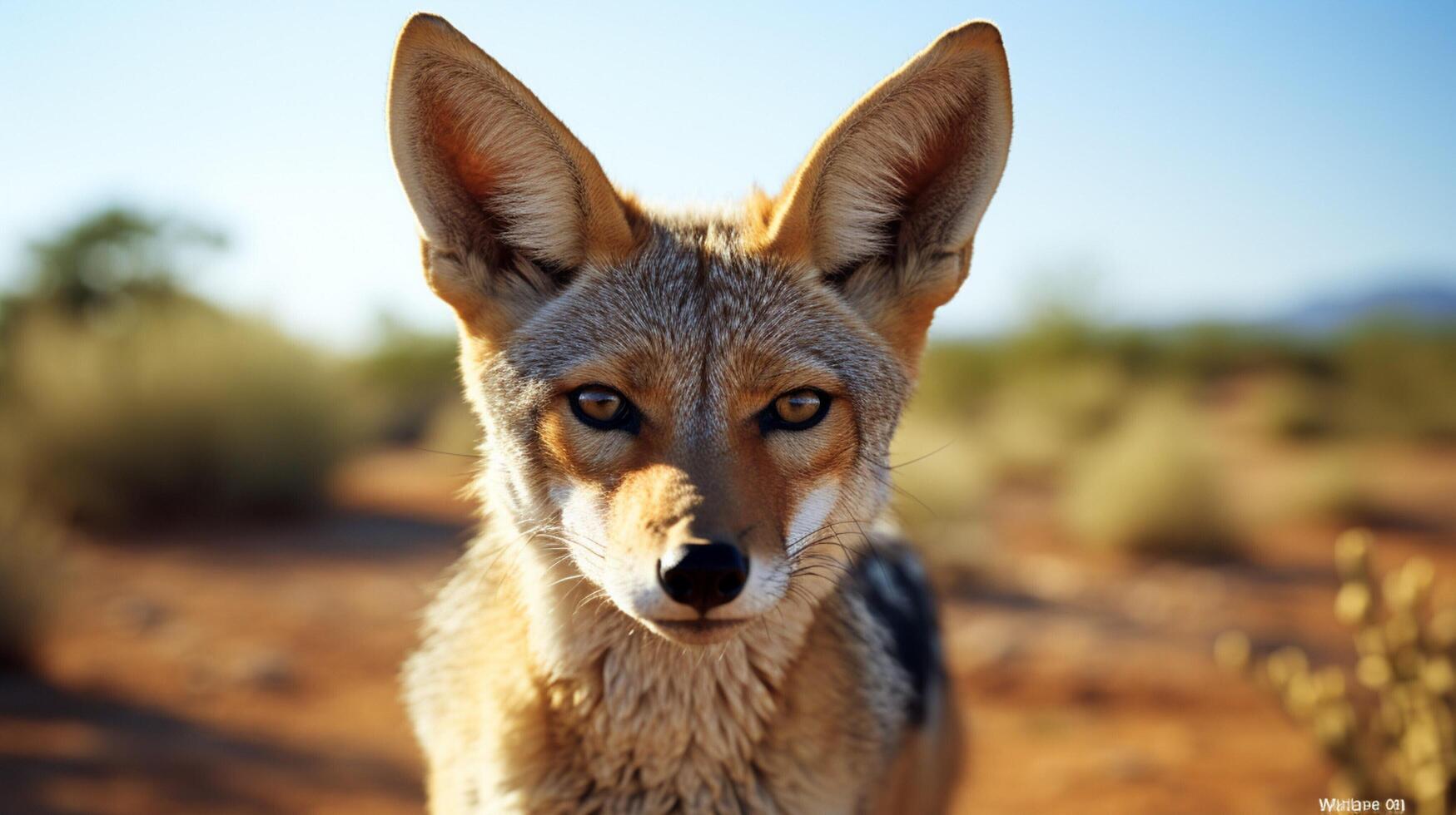 AI generated jackal high quality image photo