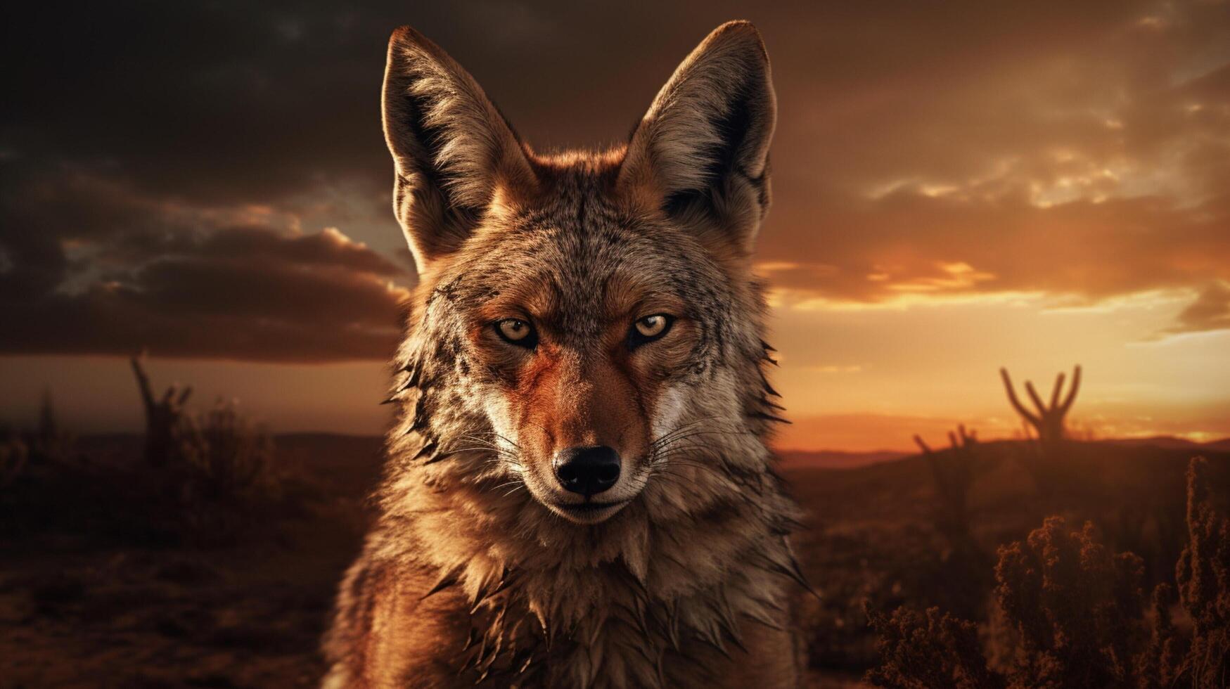AI generated jackal high quality image photo