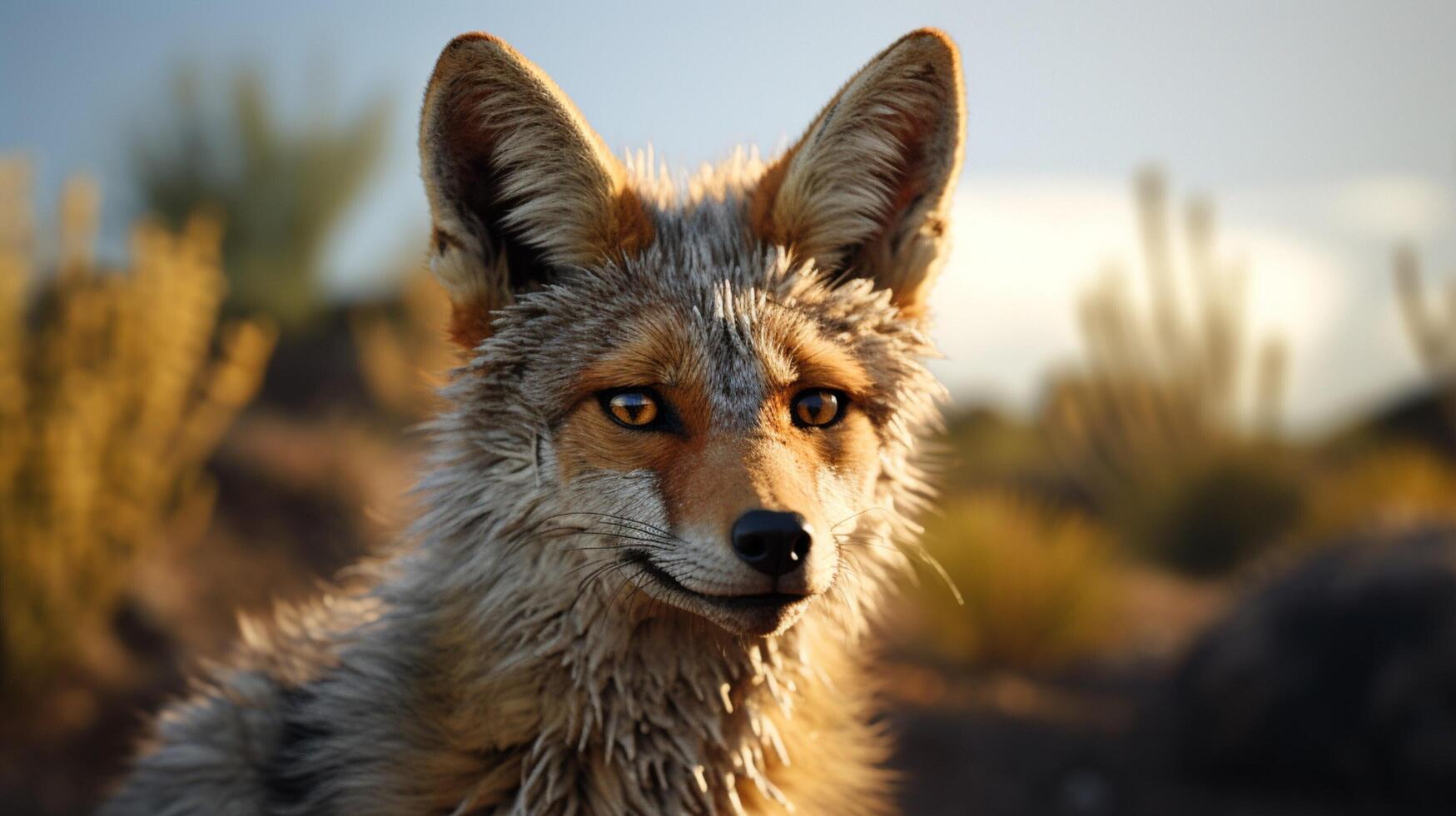 AI generated jackal high quality image photo