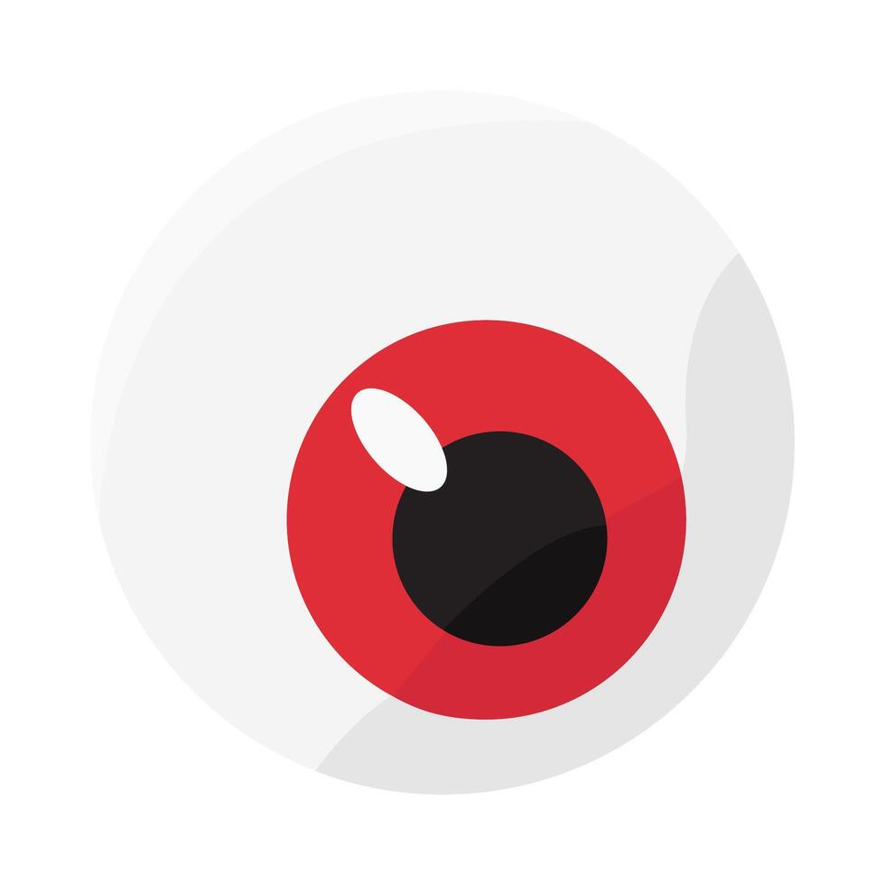 eye lens red illustration vector
