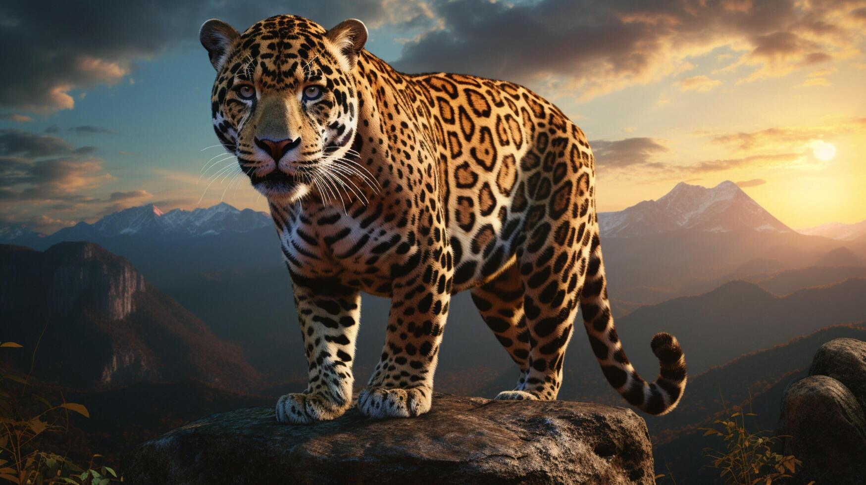 AI generated jaguar high quality image photo