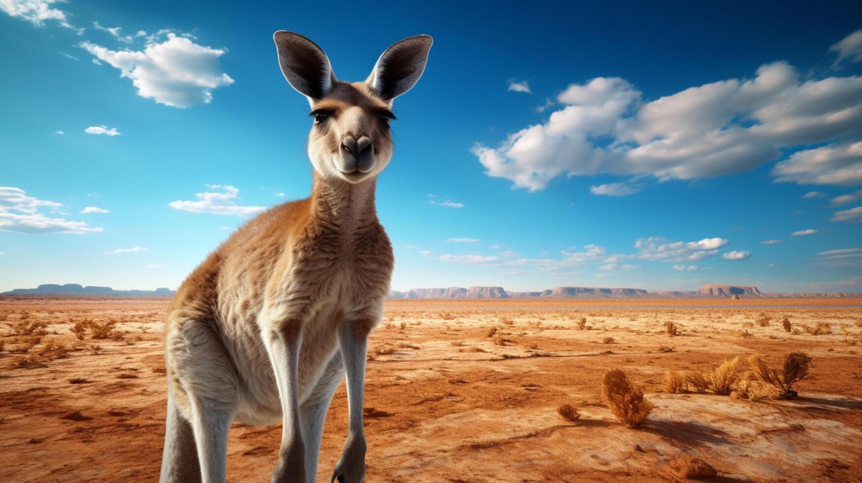 AI generated kangaroo high quality image photo