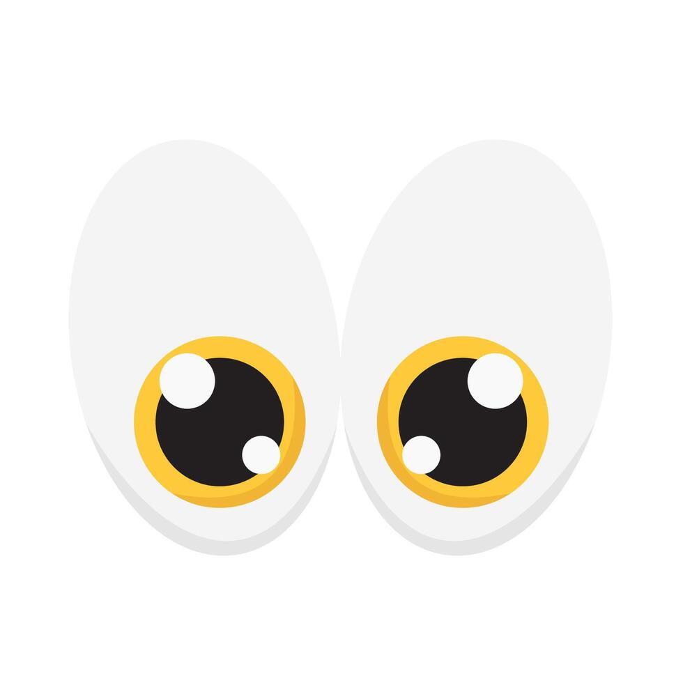 eye lens yellow illustration vector