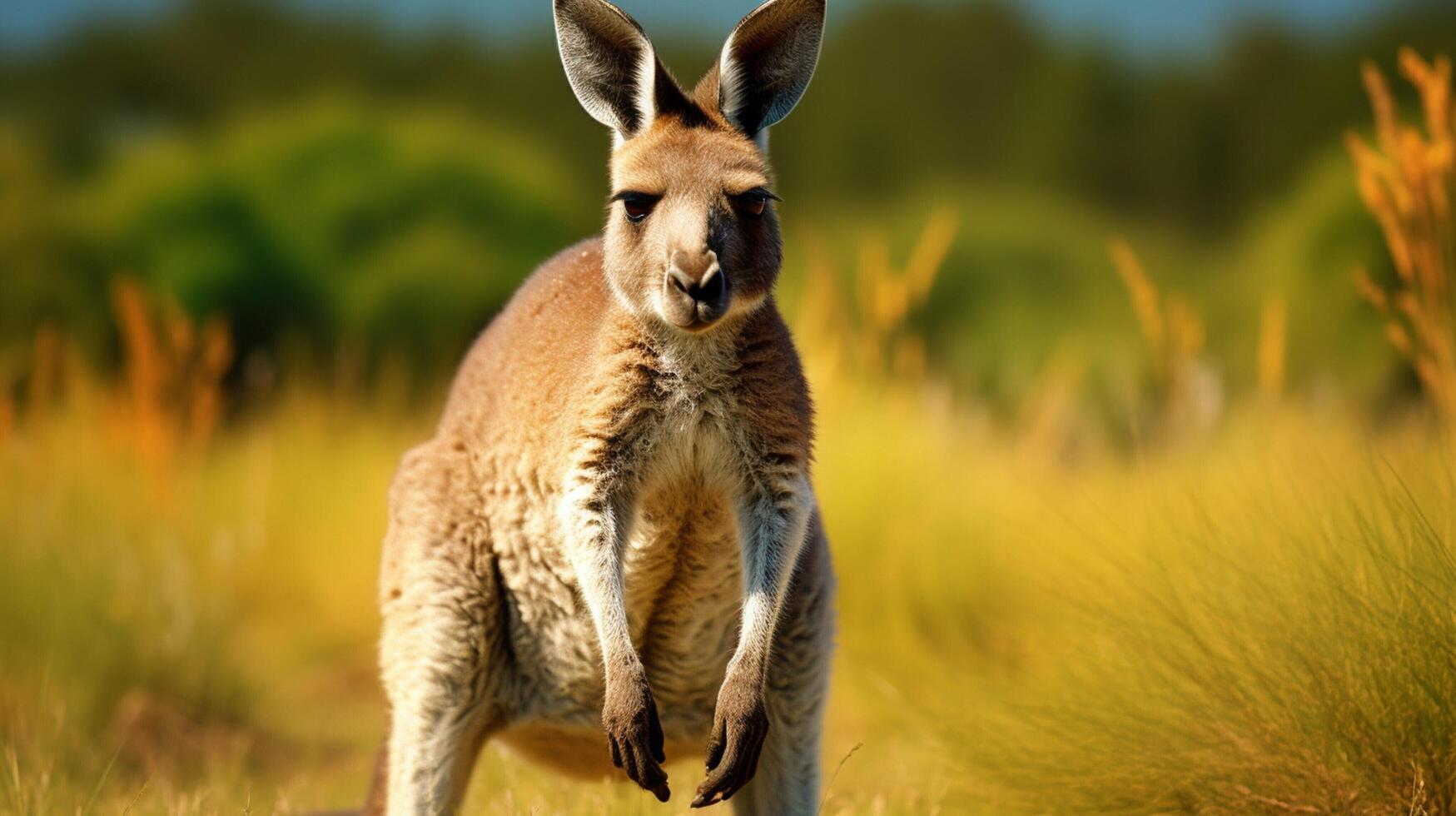 AI generated kangaroo high quality image photo