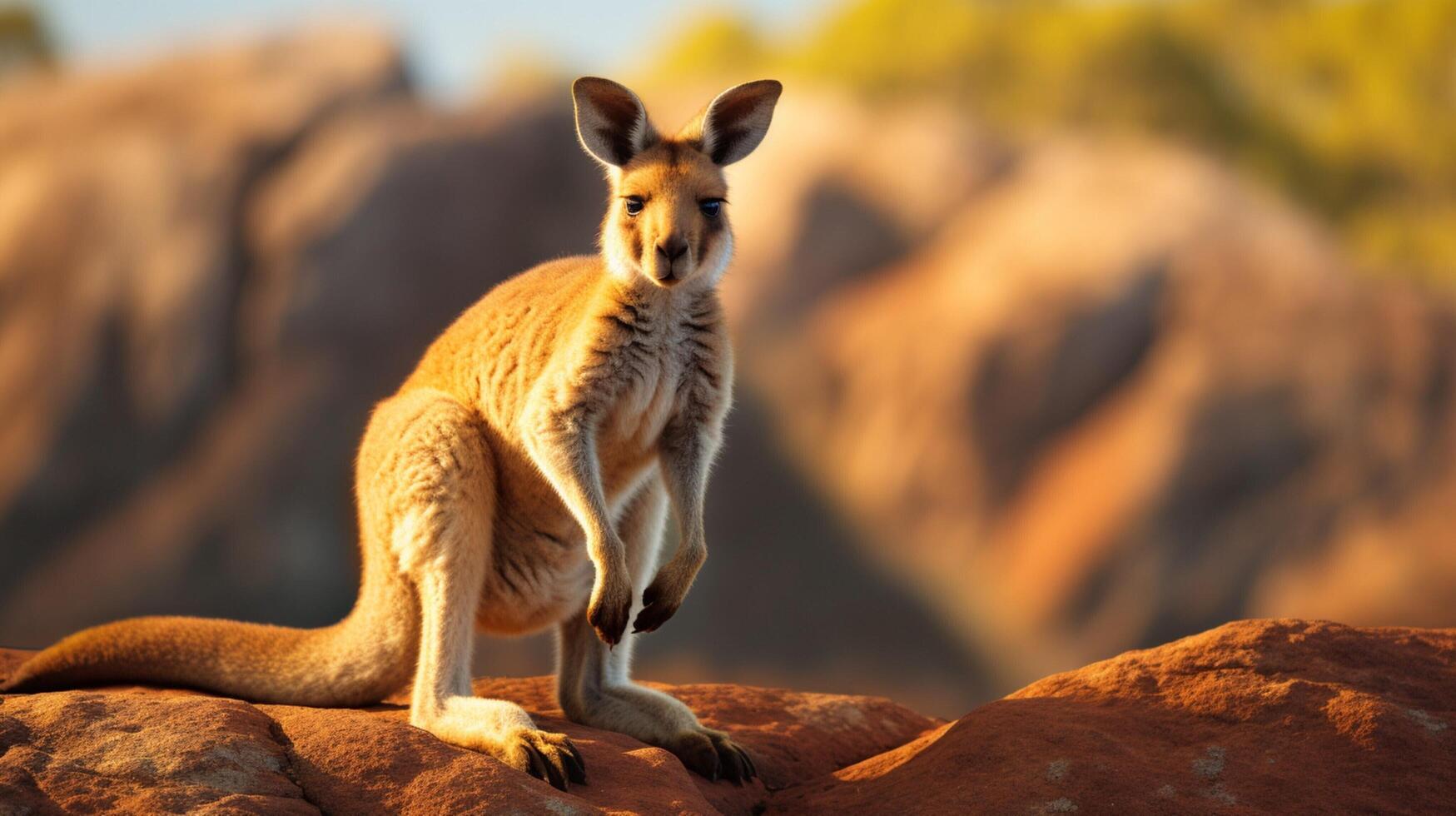 AI generated kangaroo high quality image photo