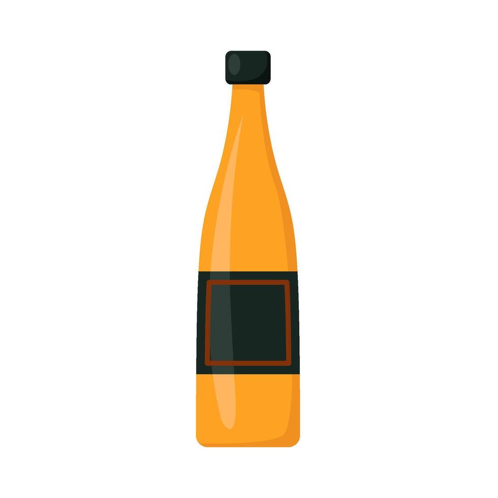 botella alcohol ilustración vector