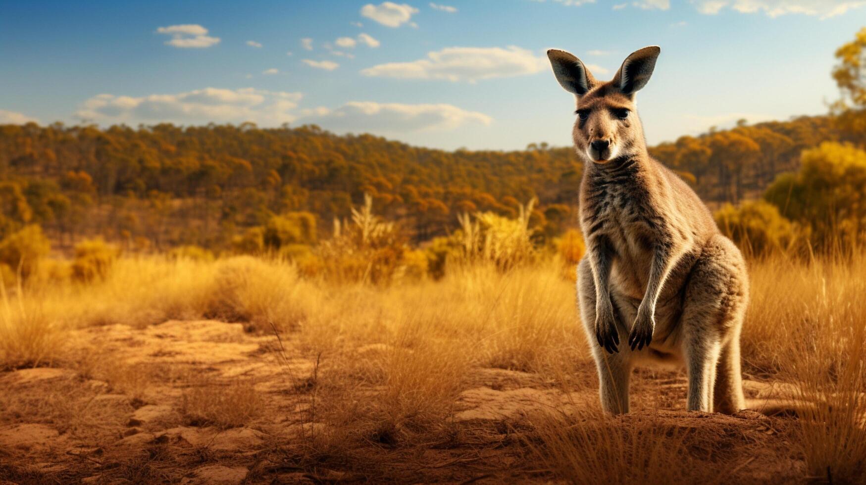 AI generated kangaroo high quality image photo