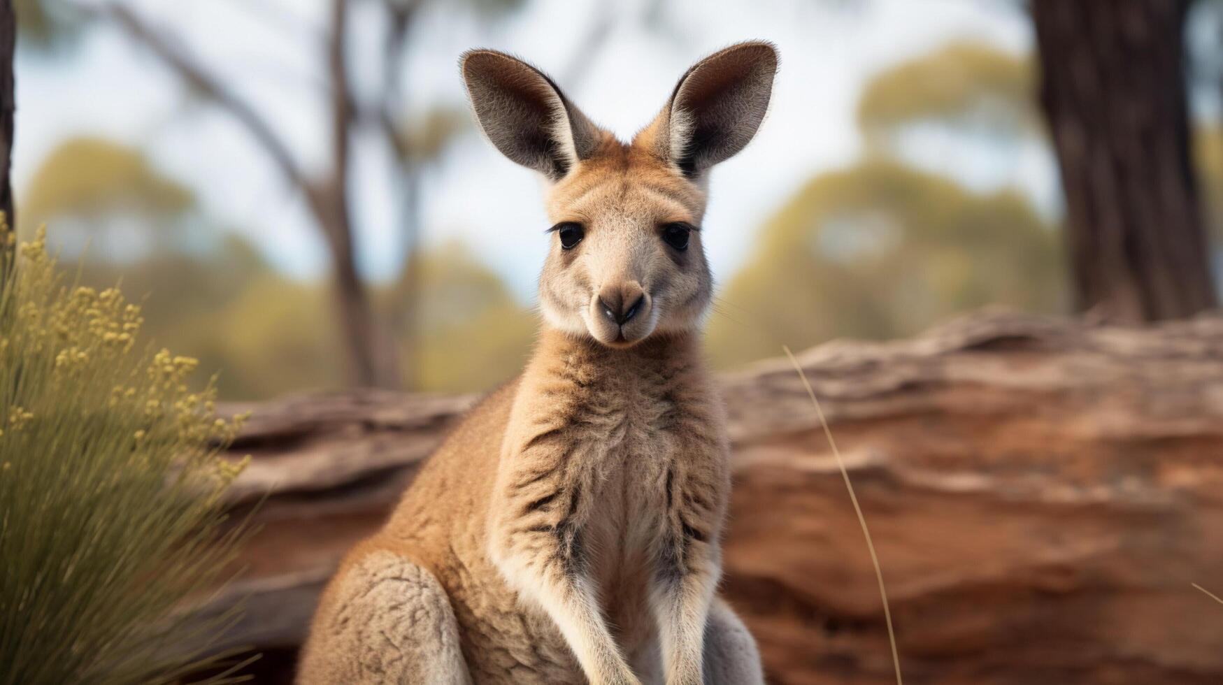 AI generated kangaroo high quality image photo