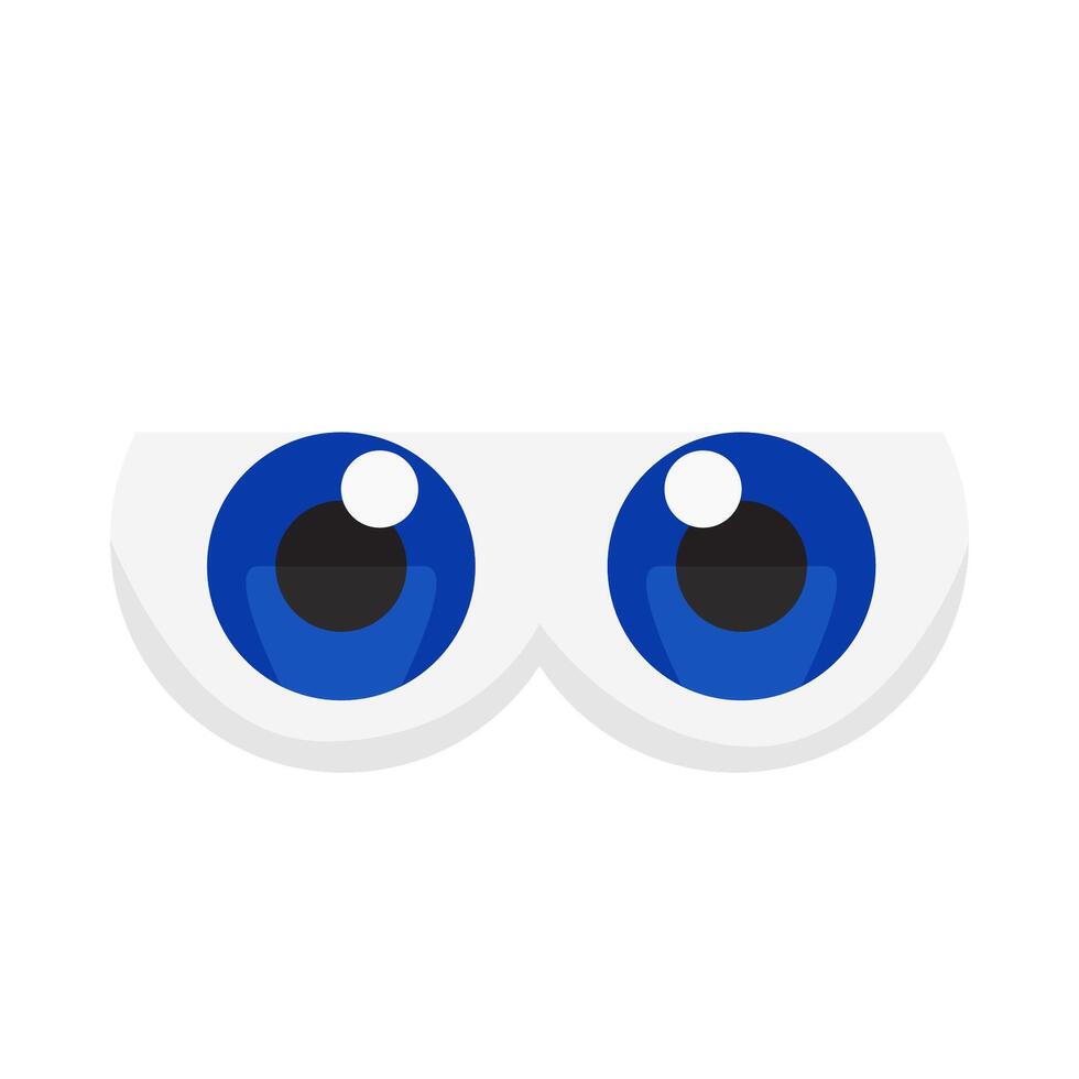 eye lens blue illustration vector