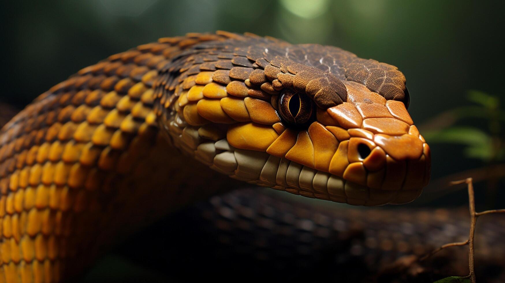 AI generated king cobra high quality image photo