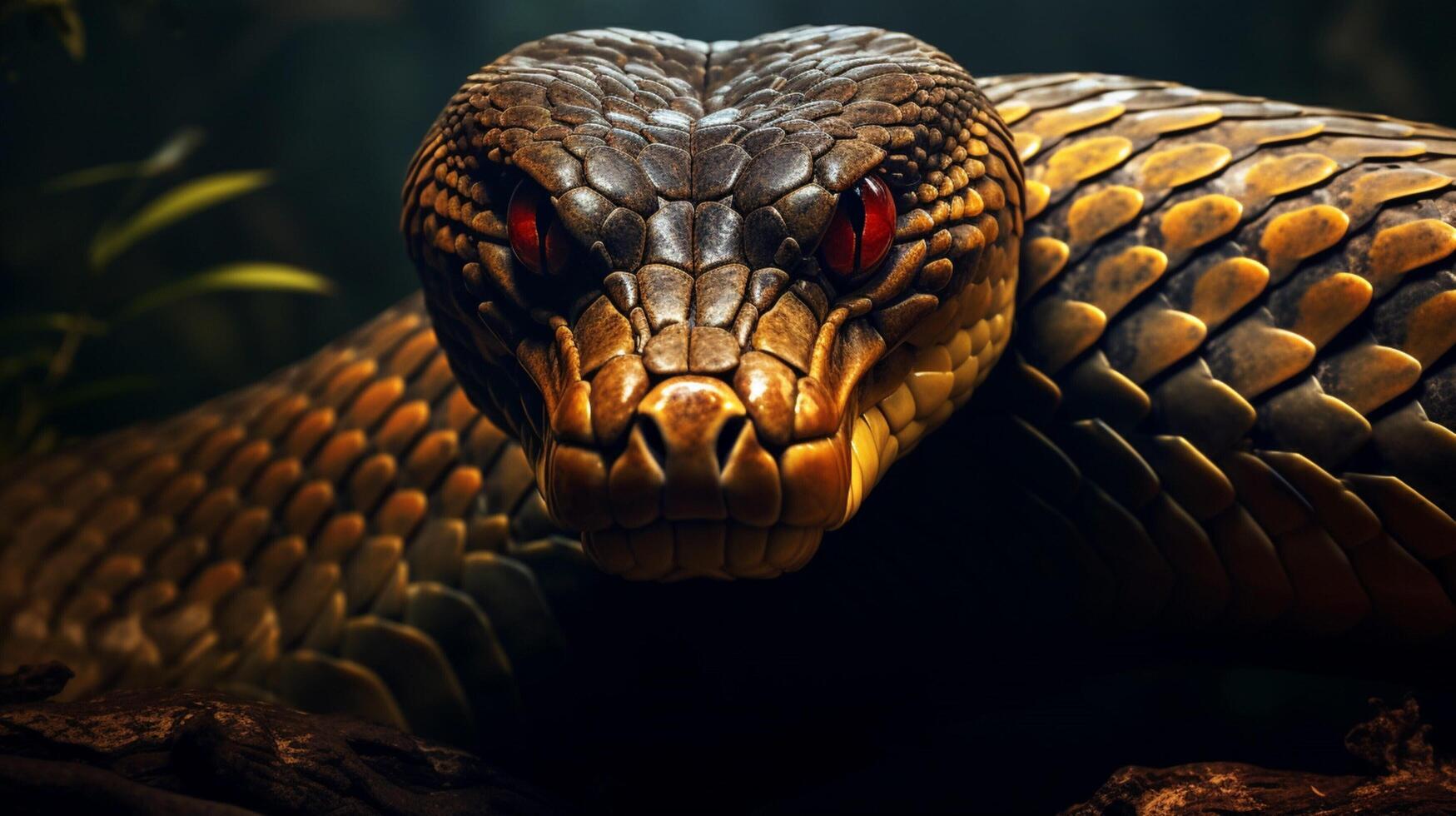 AI generated king cobra high quality image photo