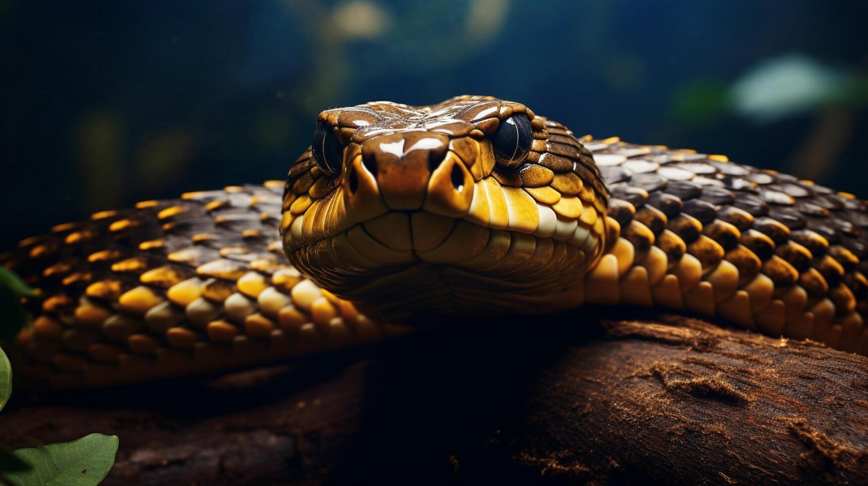 AI generated king cobra high quality image photo