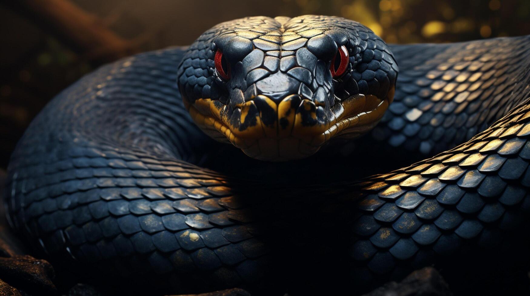 AI generated king cobra high quality image photo