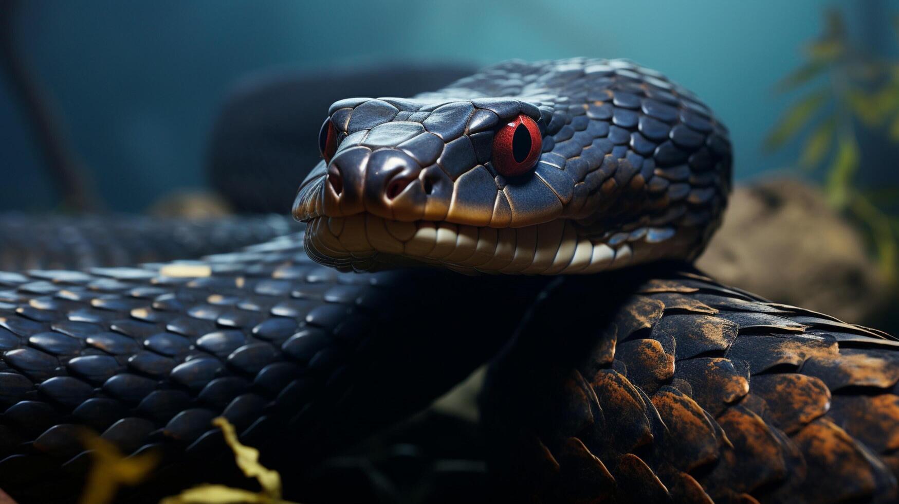 AI generated king cobra high quality image photo