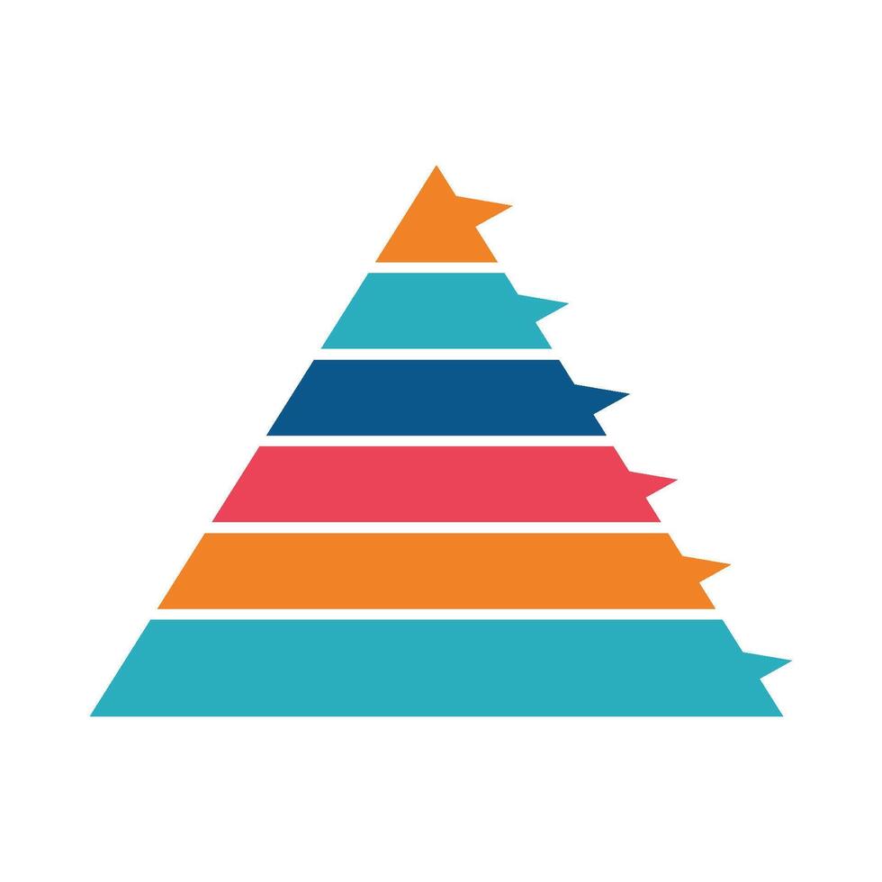 trafic chart pyramid illustration vector