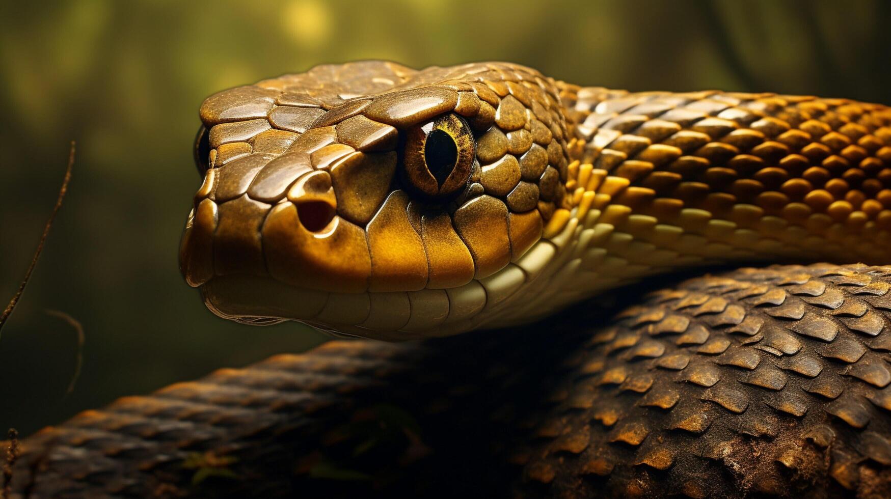 AI generated king cobra high quality image photo