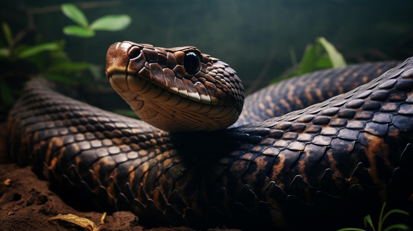 AI generated king cobra high quality image photo