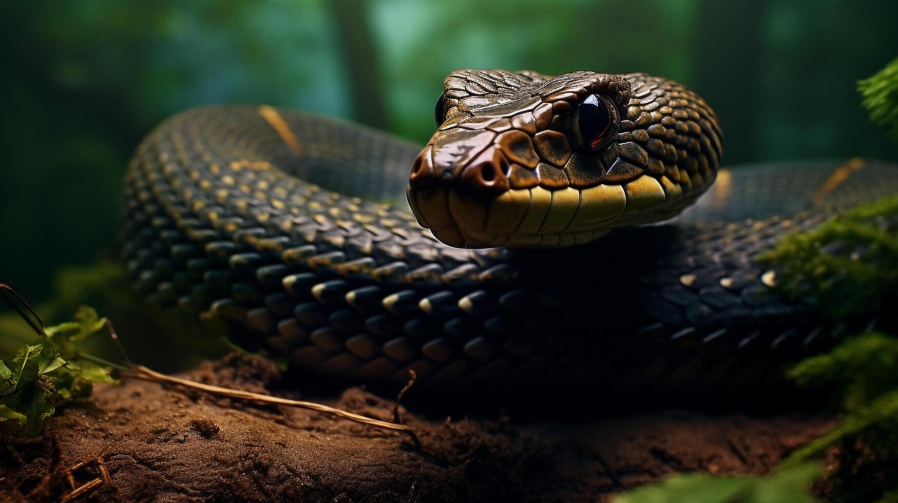 AI generated king cobra high quality image photo