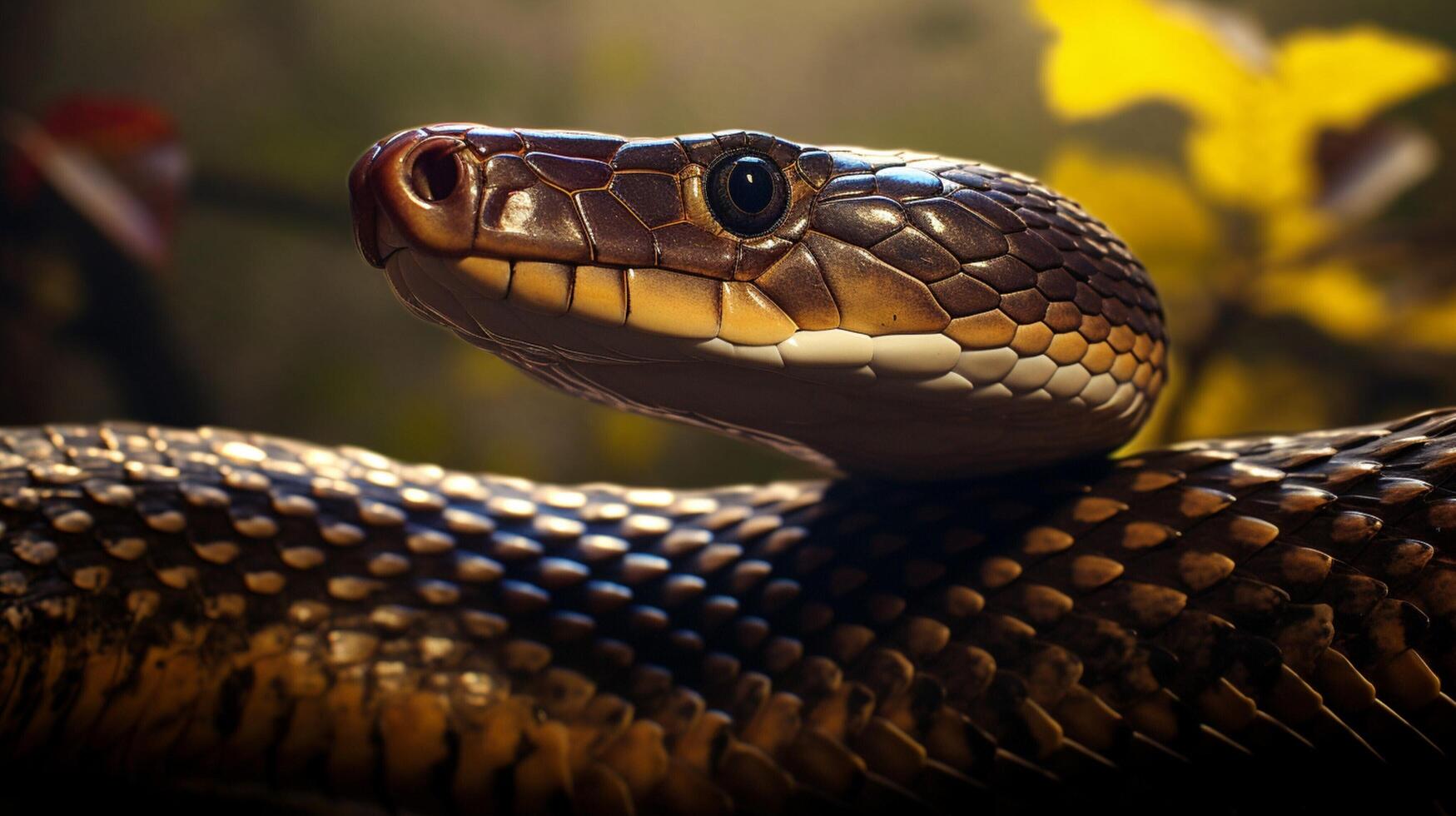 AI generated king cobra high quality image photo