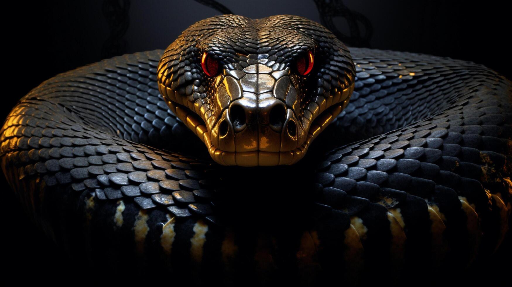 AI generated king cobra high quality image photo