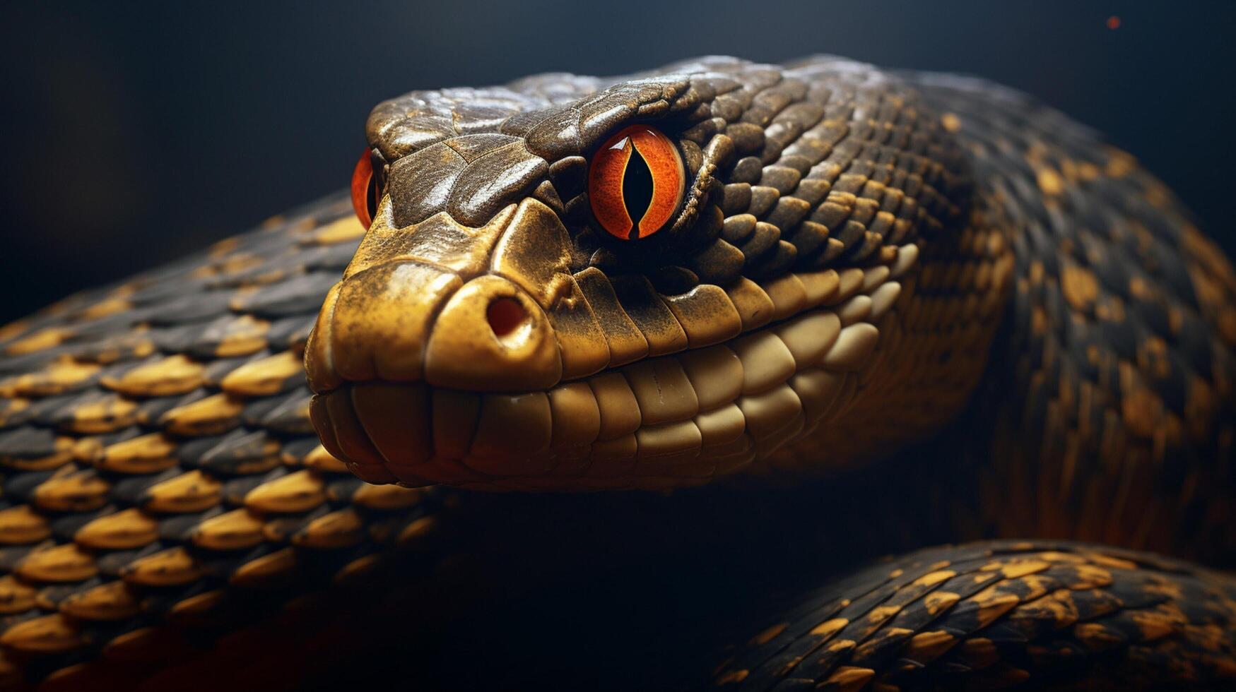 AI generated king cobra high quality image photo