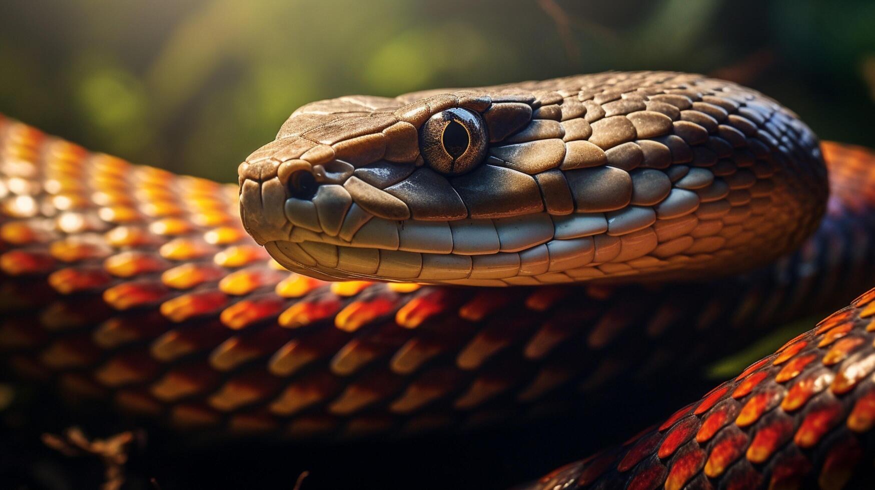AI generated king cobra high quality image photo