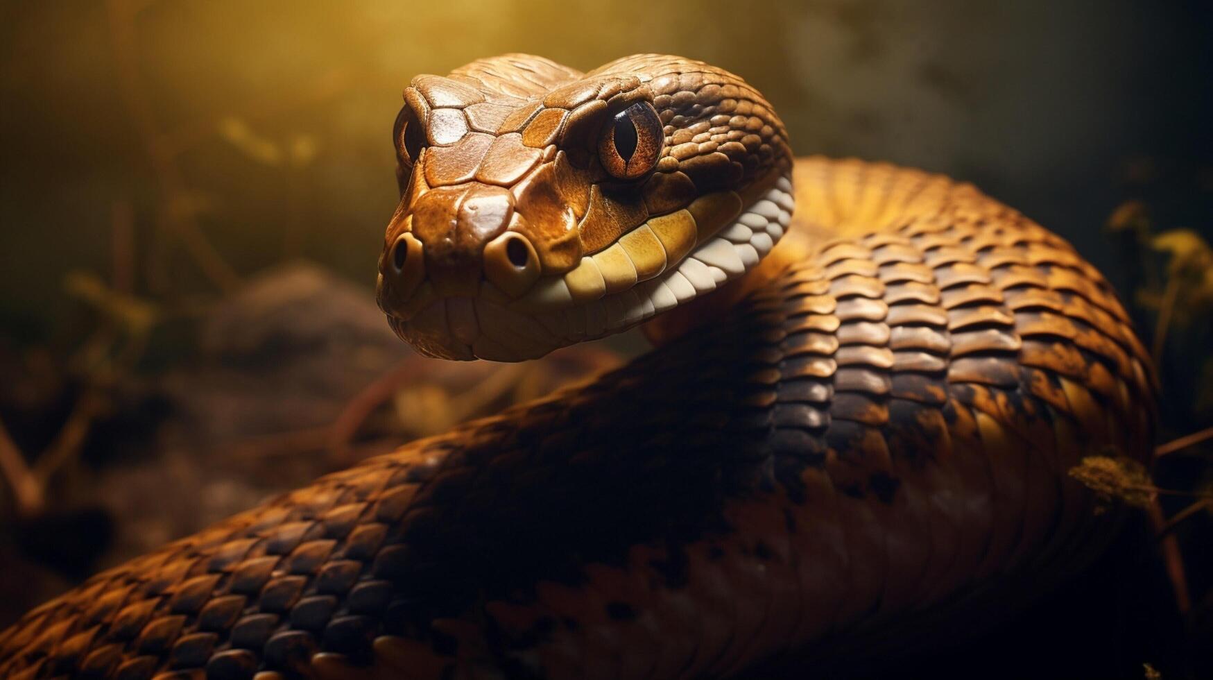 AI generated king cobra high quality image photo