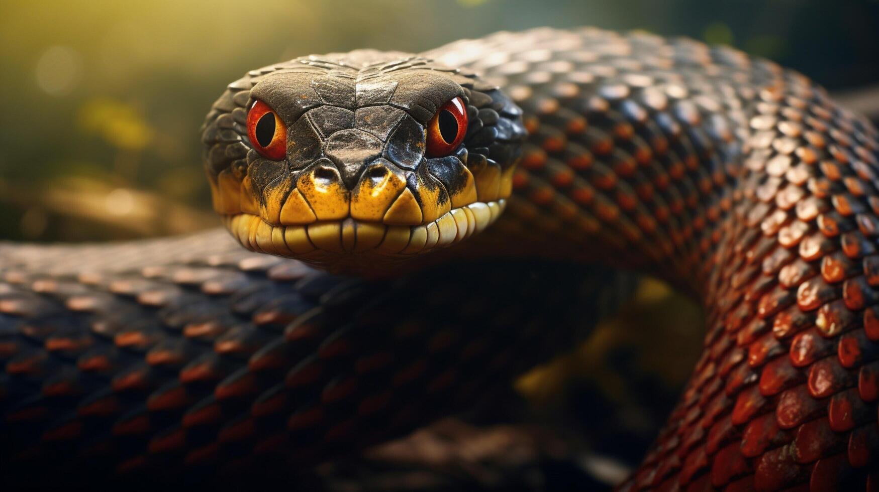 AI generated king cobra high quality image photo