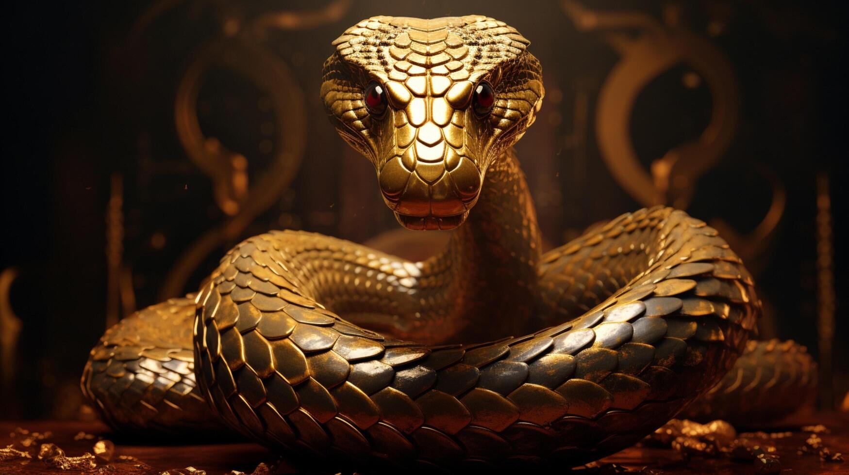 AI generated king cobra high quality image photo