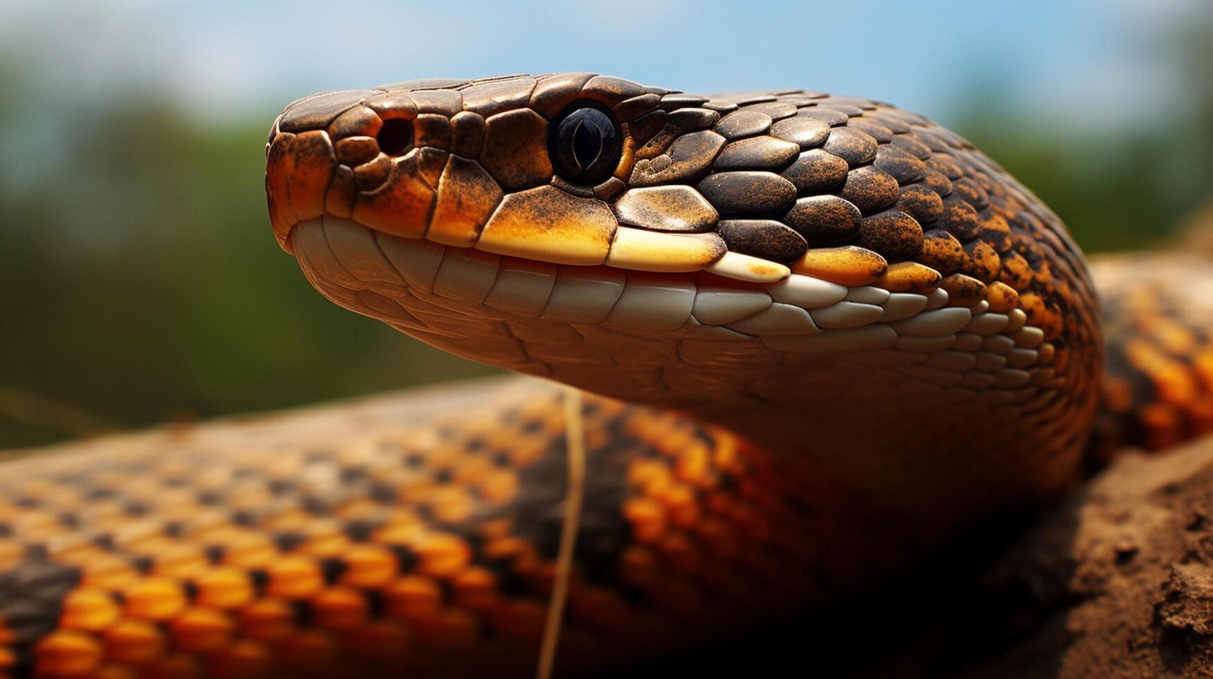 AI generated king cobra high quality image photo